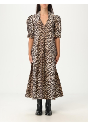 Dress GANNI Woman color Brown