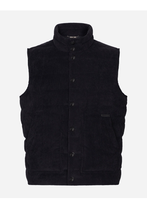 Dolce & Gabbana Padded Lined Vest - Man Coats And Jackets Black 50