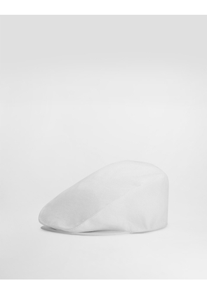 Dolce & Gabbana Linen Flat Cap - Man Hats And Gloves White Linen 58