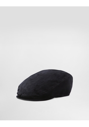 Dolce & Gabbana Velvet Flat Cap - Man Hats And Gloves Black 57