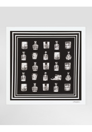 Dolce & Gabbana Silk Scarf With Liquor Print - Man Scarves And Silks Print Onesize