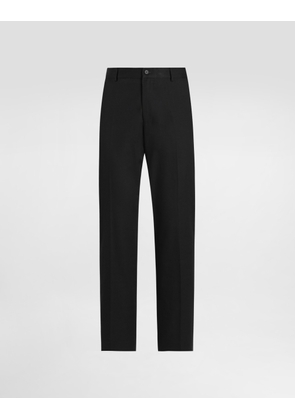 Dolce & Gabbana Cotton Gabardine Trousers - Man Pants And Shorts Black Cotton 52