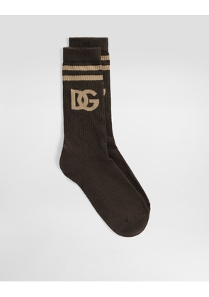 Dolce & Gabbana Dg Logo Shaved Sock - Man Socks Multicolor M