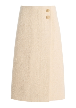 Cara Cara Luca Cotton-Wool Blend Boucle Tweed Midi Skirt - Moda Operandi