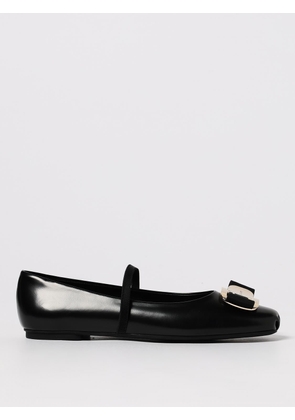 Ballet Flat FERRAGAMO Woman color Black