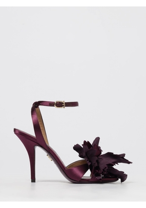 Heeled Sandal FERRAGAMO Woman color Burgundy