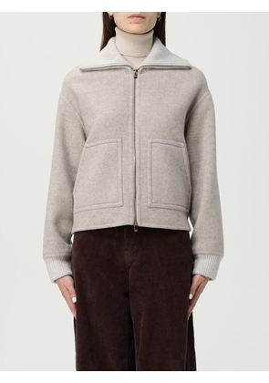 Jacket AGNONA Woman color Dove Grey