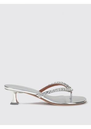 Heeled Sandal AMINA MUADDI Woman color Silver