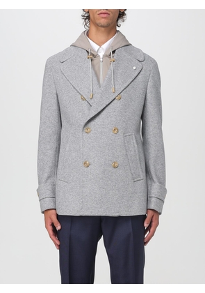 Coat LUIGI BIANCHI Men color Grey