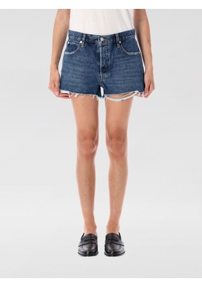 Shorts FRAME Woman color Denim