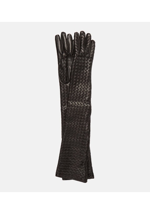 Bottega Veneta Intrecciato leather gloves