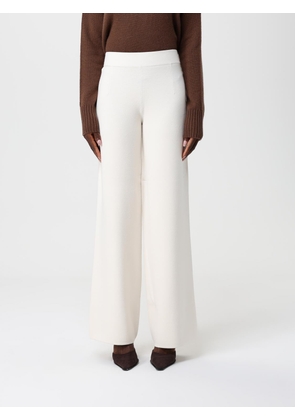 Pants MAX MARA STUDIO Woman color White