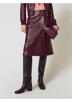 Skirt TWINSET Woman color Burgundy