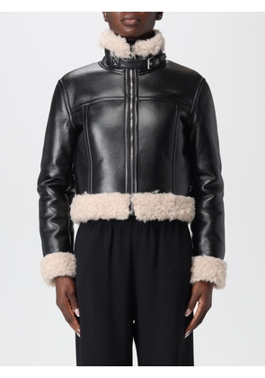 Fur Coat TWINSET ACTITUDE Woman color Black