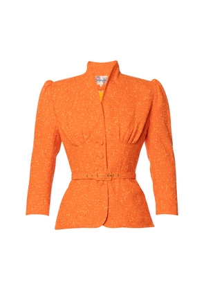 Lena Hoschek Genevieve Cotton Tie-Detailed Jacket - Moda Operandi