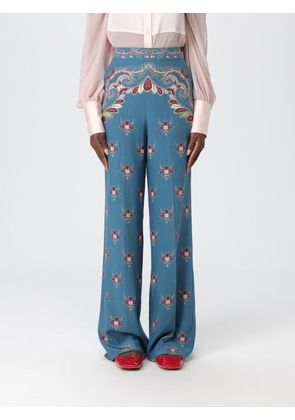 Pants ETRO Woman color Blue