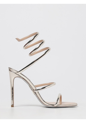 Heeled Sandal RENE CAOVILLA Woman color Platinum