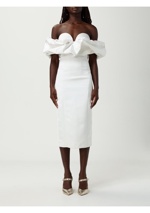 Dress ELISABETTA FRANCHI Woman color Ivory