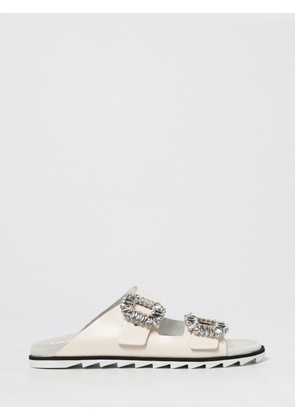 Heeled Sandal ROGER VIVIER Woman color Yellow Cream