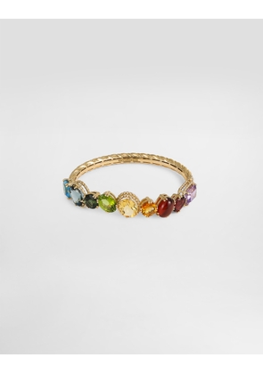 Dolce & Gabbana Rainbow Bracelet In Yellow Gold 18kt With Multicolor Gemstones - Woman Bracelets Gold Gold L
