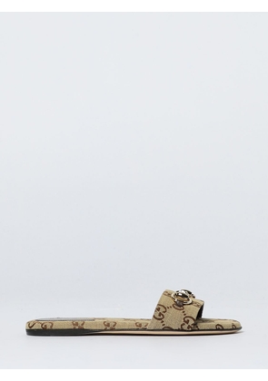 Heeled Sandal GUCCI Woman color Camel