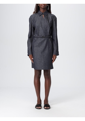 Dress FENDI Woman color Gnawed Blue