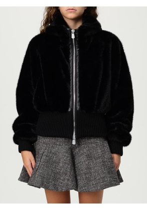 Fur Coat PINKO Woman color Black