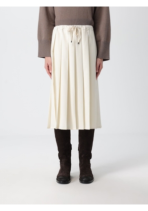 Skirt BRUNELLO CUCINELLI Woman color Cream