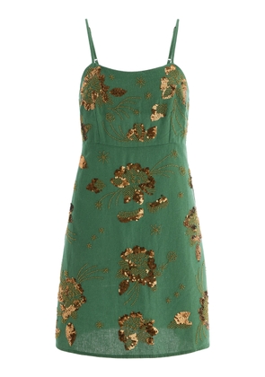 All That Remains Exclusive Violet Sequined Cotton Mini Dress - Moda Operandi