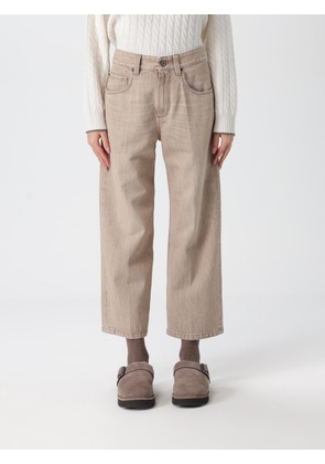Jeans BRUNELLO CUCINELLI Woman color Beige