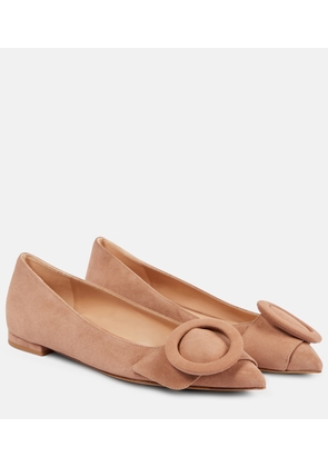Gianvito Rossi Suede ballet flats