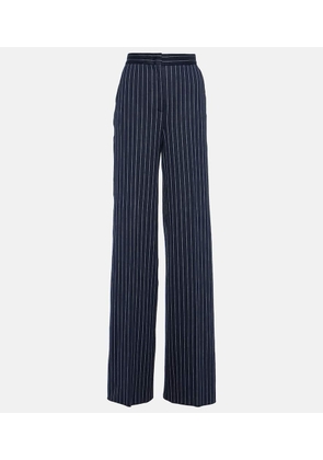 Max Mara Benito pinstripe cotton-blend palazzo pants