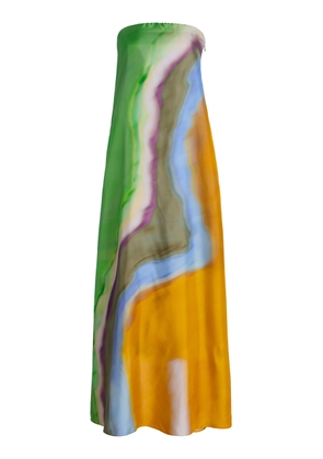 Christopher Esber Aura-Print Silk Dress - Moda Operandi