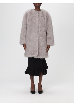 Fur Coat MAX MARA Woman color Grey