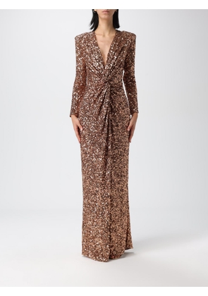 Dress ELISABETTA FRANCHI Woman color Brown