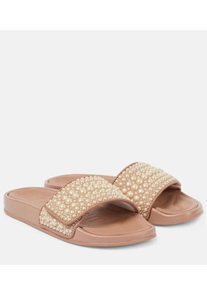 Jimmy Choo Fitz faux pearl-embellished slides