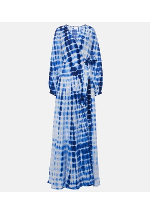 Anna Kosturova Silk twill wrap dress