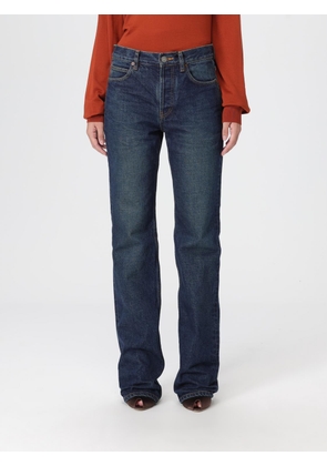 Jeans SAINT LAURENT Woman color Petroleum Blue