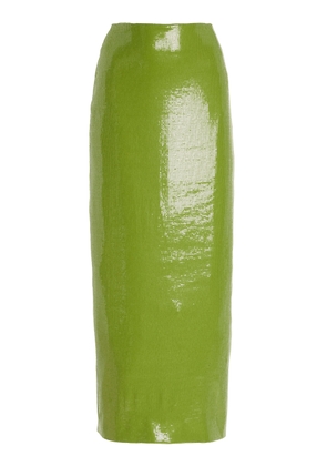 Oscar de la Renta Sequined Jersey Maxi Skirt - Moda Operandi