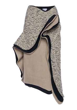 Bottega Veneta Layered Cotton-Blend Midi Skirt - Moda Operandi