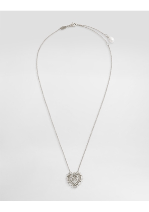 Dolce & Gabbana Devotion Necklace 18-carat White Gold And Diamonds - Woman Necklaces White Onesize