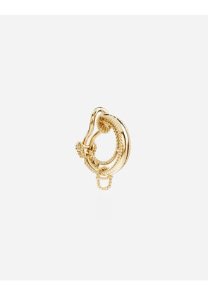 Dolce & Gabbana Lettering Clip Earring18-carat Yellow Gold - Woman Gold Onesize
