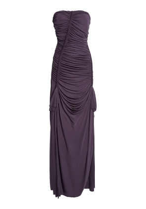 Christopher Esber Shibari Ruche Strapless Dress - Moda Operandi