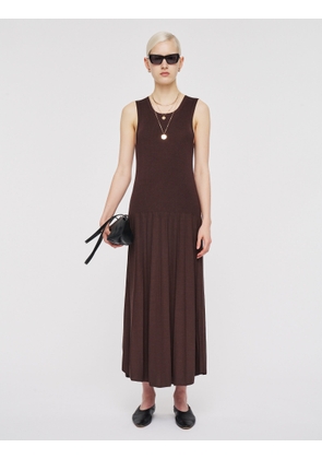 Satiny Rib Knit Dress - XL