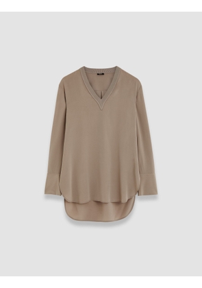 Miller Crepe de Soie Silk Blouse - 36