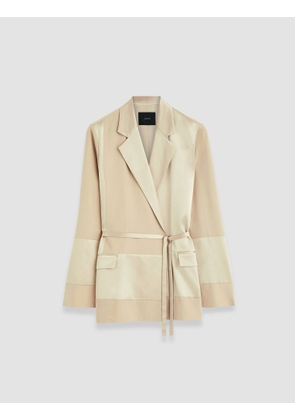 Amelia Shiny Matte Satin Jacket - 34