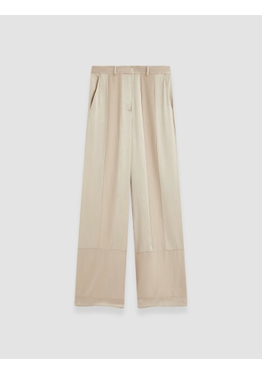 Corto Shiny Matte Satin Trousers - 36