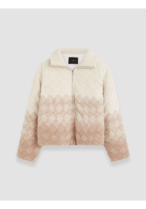 Weave Knit Puffer Jacket - M