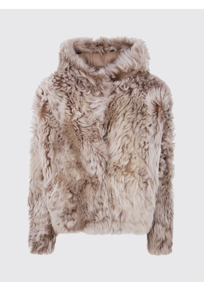 Fur Coat YVES SALOMON Woman color Milk