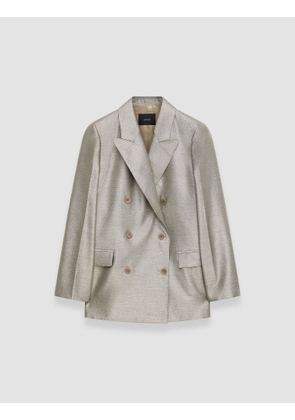 Textured Metallic Chapone Jacket - 34